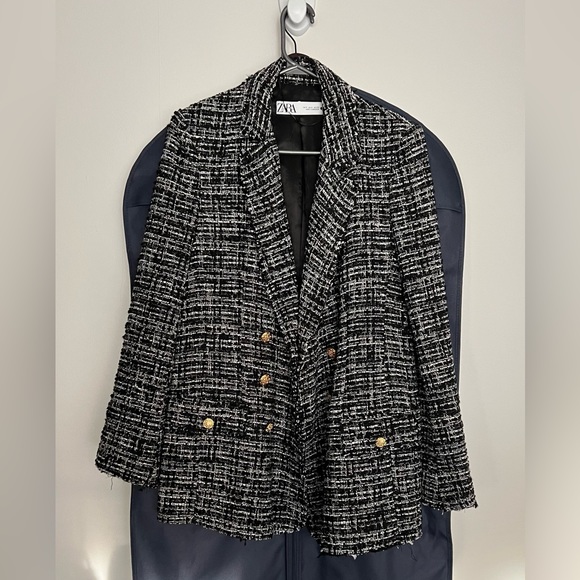 Sold - Zara double breast textured blazer - Picture 7 of 9
